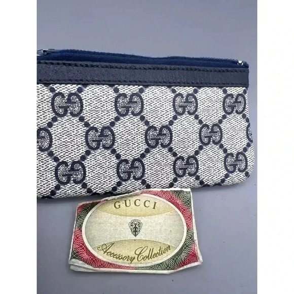 Vintage Gucci Womens Monogram Canvas Logo Zip Accessory Collection Coin … - Picture 3 of 9